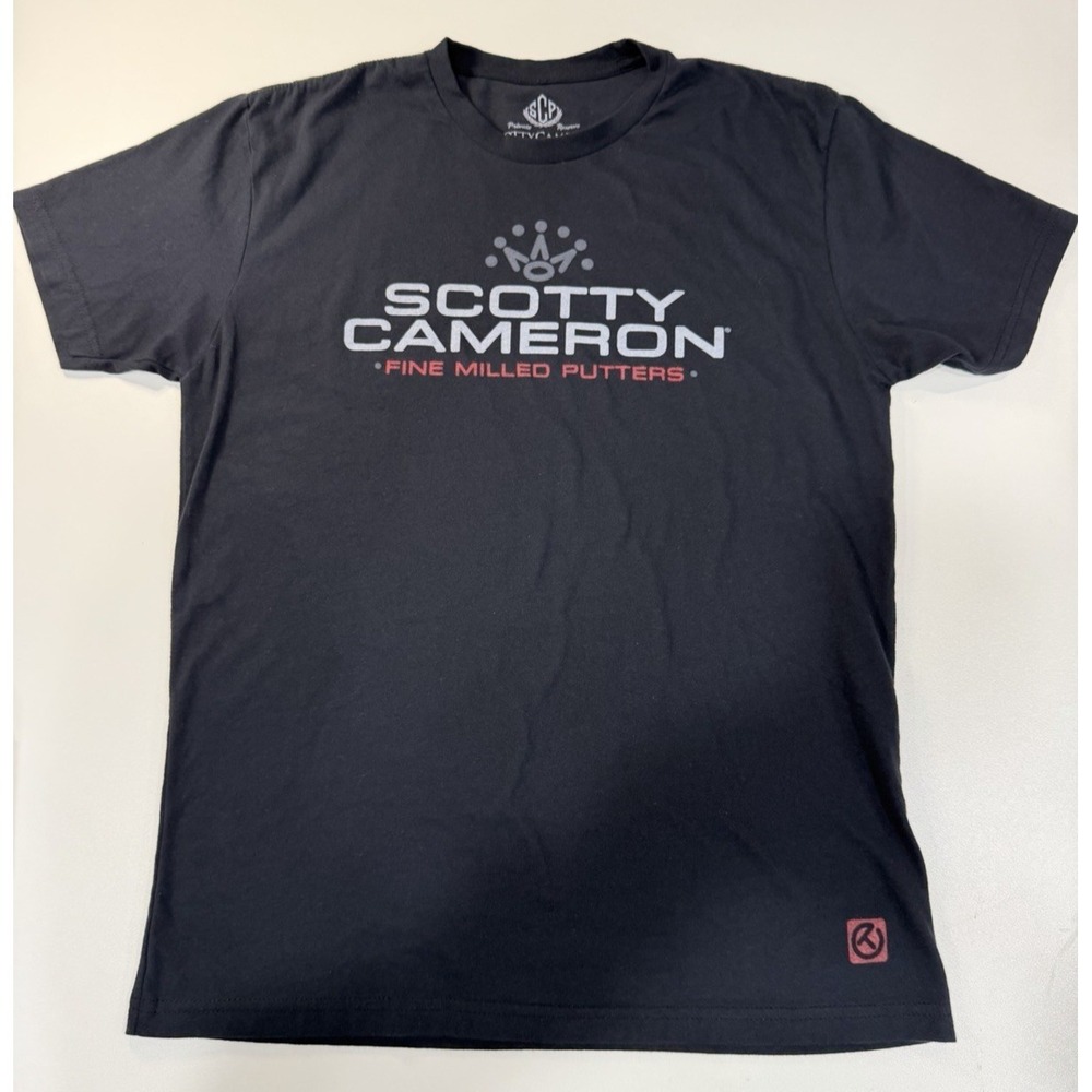 Scotty Cameron Fine Milled Putters T Shirt Men's M Black Titleist Golf Logo